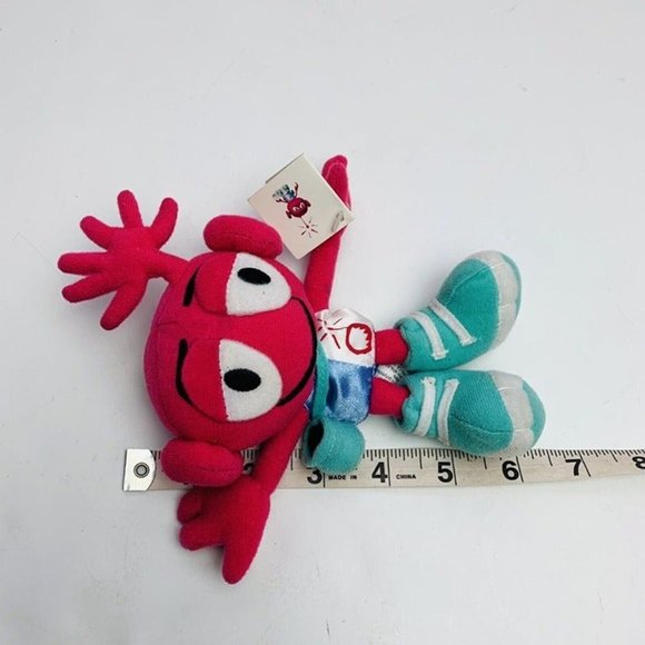 Vintage Primeco Cell Phone Pink Mascot Alien Plush Promotional 1999 Pink Toy 8" - Picture 6 of 6